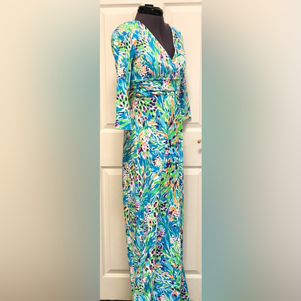 Lilly Pulitzer Gloria Maxi Dress in Sea Soiree - Picture 14 of 16